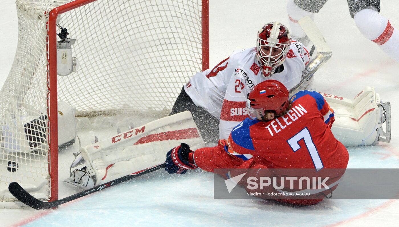 2016 IIHF World Ice Hockey Championship. Russia vs. Switzerland