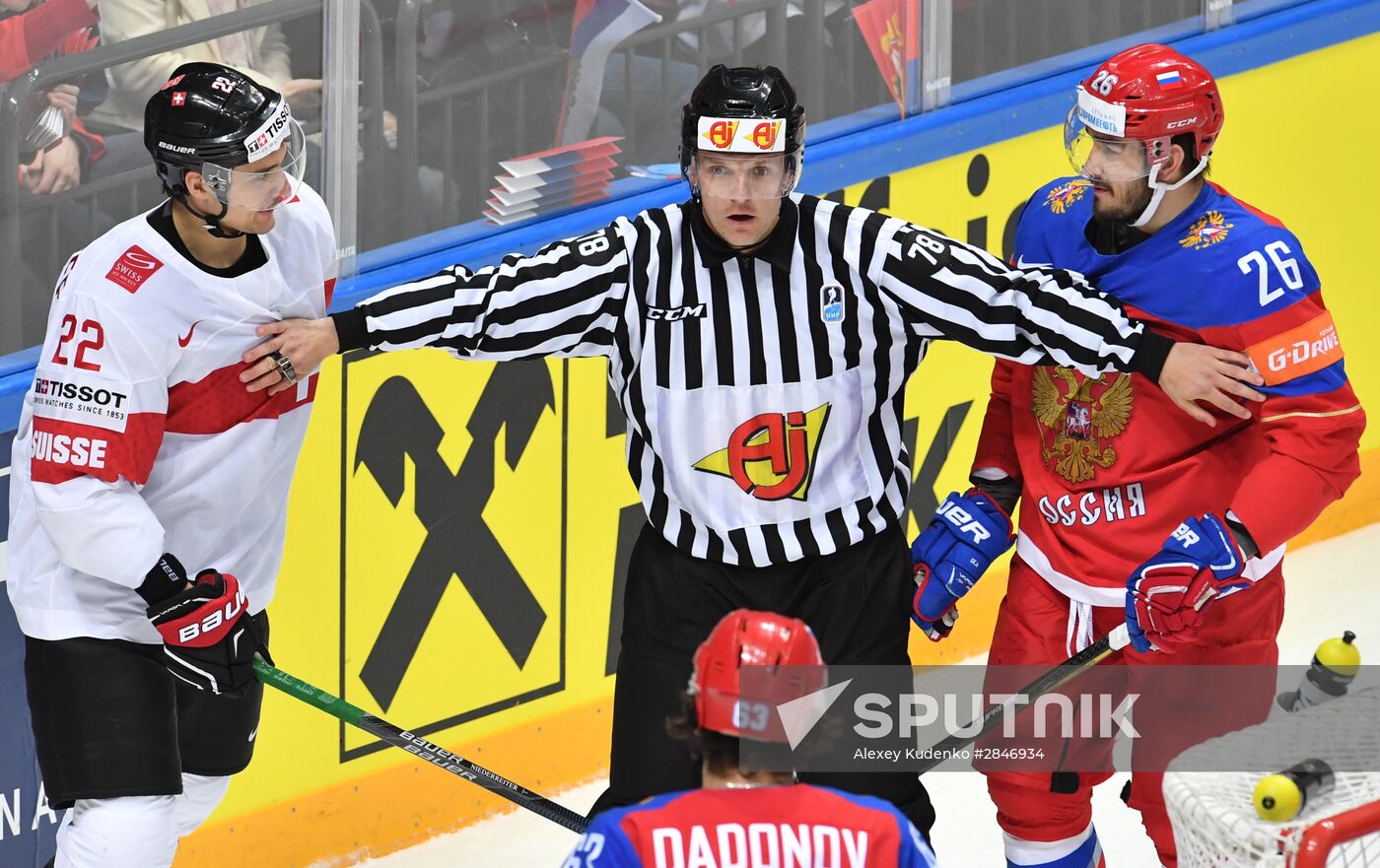 2016 IIHF World Ice Hockey Championship. Russia vs. Switzerland
