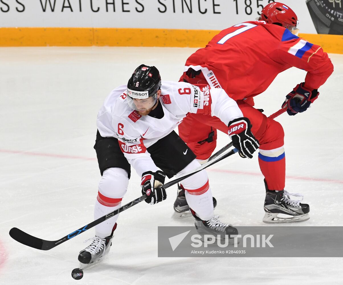2016 IIHF World Ice Hockey Championship. Russia vs. Switzerland