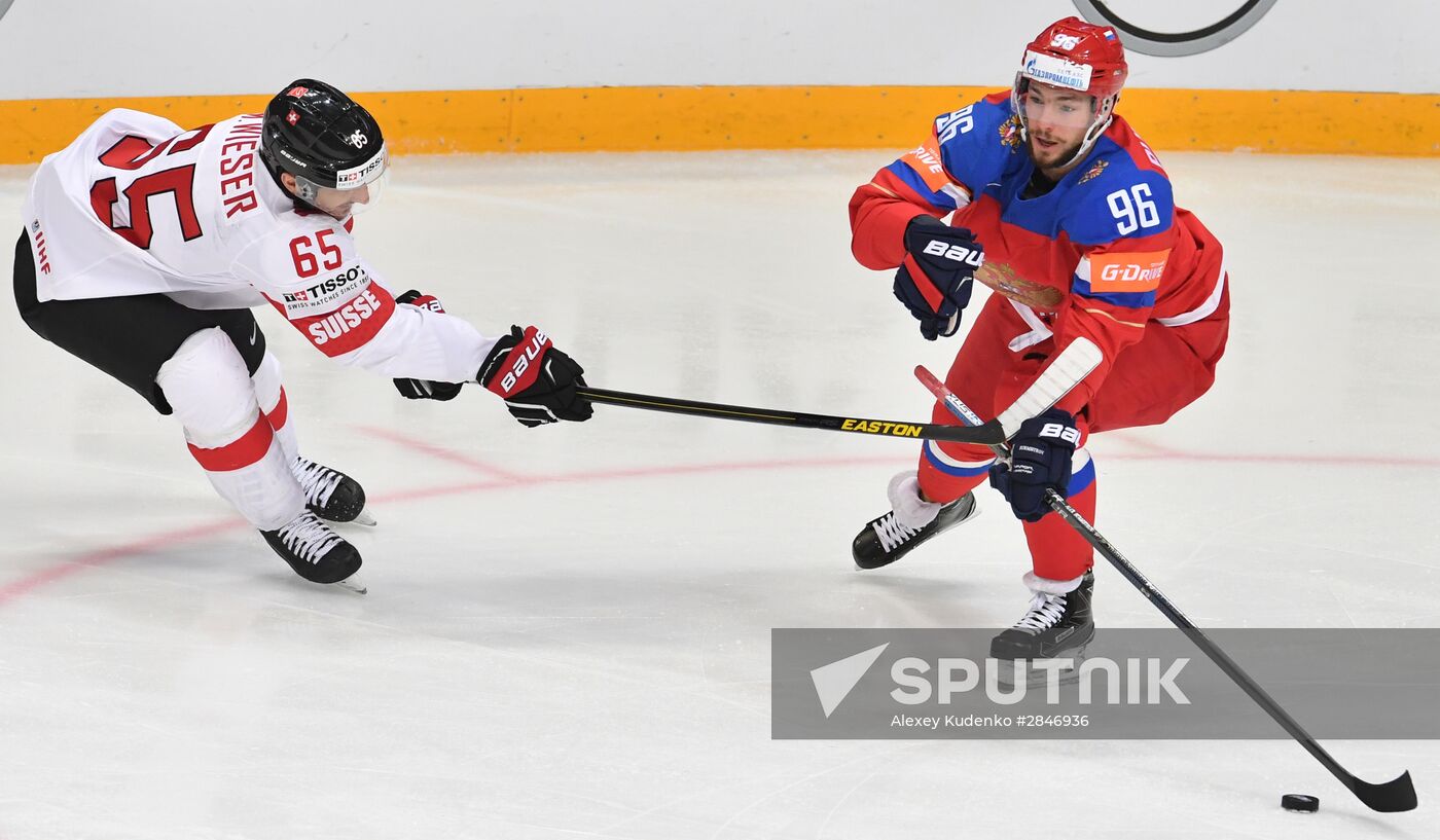 2016 IIHF World Ice Hockey Championship. Russia vs. Switzerland