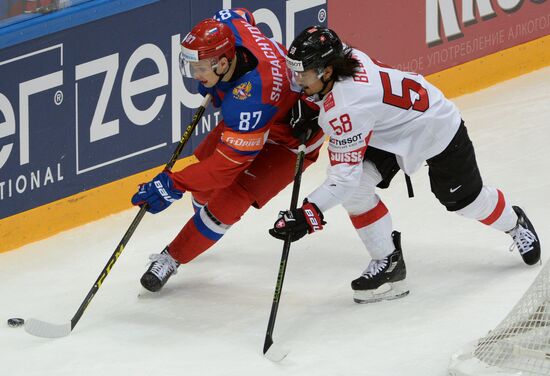 2016 IIHF World Ice Hockey Championship. Russia vs. Switzerland