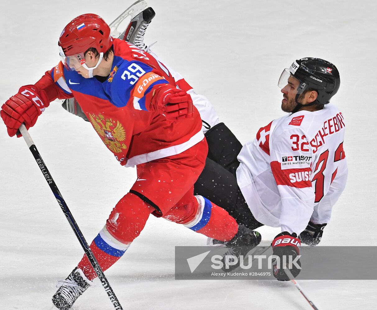 2016 IIHF World Ice Hockey Championship. Russia vs. Switzerland