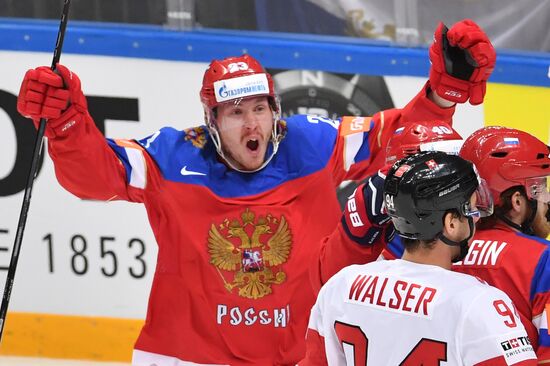 2016 IIHF World Ice Hockey Championship. Russia vs. Switzerland