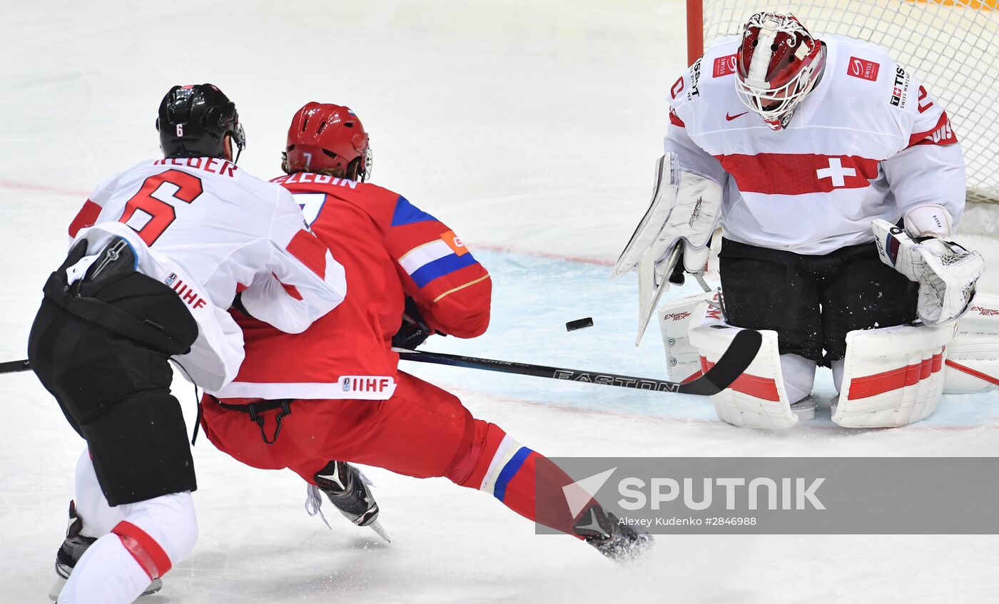 2016 IIHF World Ice Hockey Championship. Russia vs. Switzerland