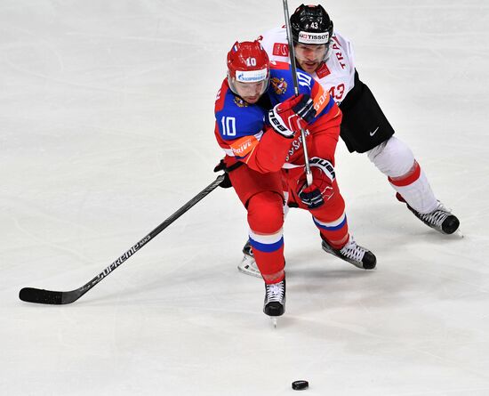 2016 IIHF World Ice Hockey Championship. Russia vs. Switzerland