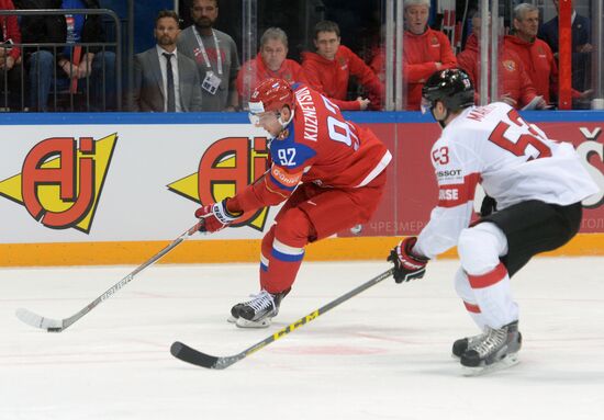 2016 IIHF World Ice Hockey Championship. Russia vs. Switzerland