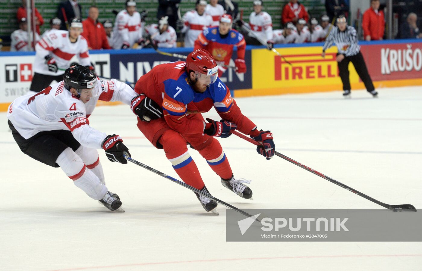 2016 IIHF World Ice Hockey Championship. Russia vs. Switzerland