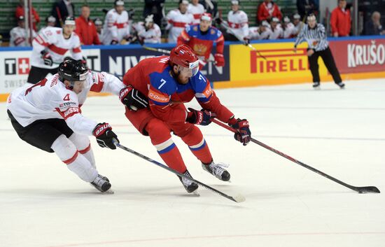 2016 IIHF World Ice Hockey Championship. Russia vs. Switzerland