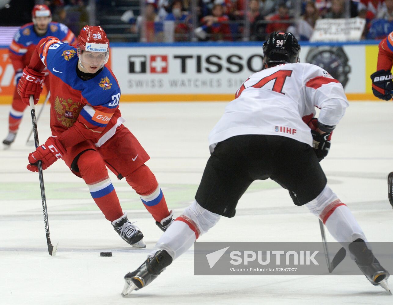 2016 IIHF World Ice Hockey Championship. Russia vs. Switzerland