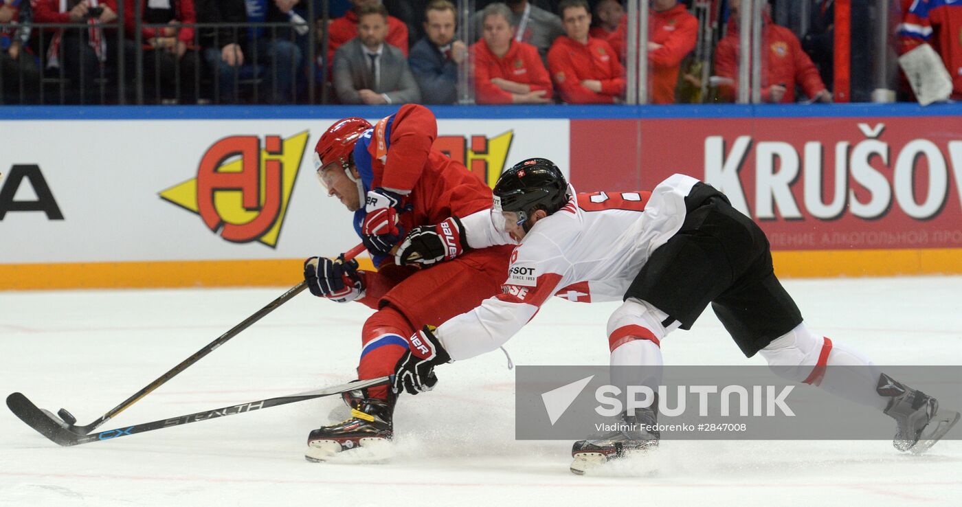 2016 IIHF World Ice Hockey Championship. Russia vs. Switzerland