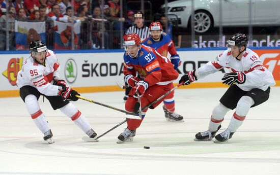 2016 IIHF World Ice Hockey Championship. Russia vs. Switzerland