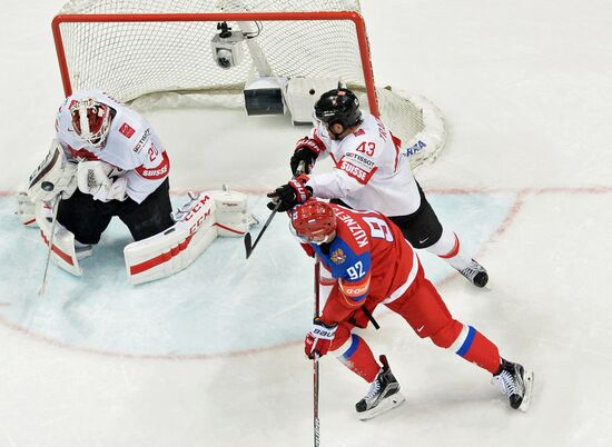 2016 IIHF World Ice Hockey Championship. Russia vs. Switzerland