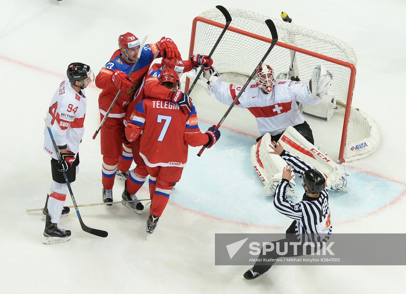 2016 IIHF World Ice Hockey Championship. Russia vs. Switzerland