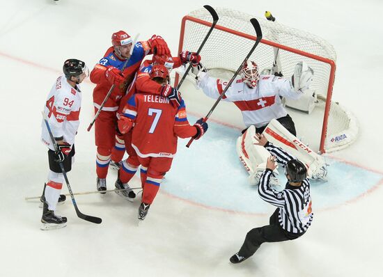 2016 IIHF World Ice Hockey Championship. Russia vs. Switzerland