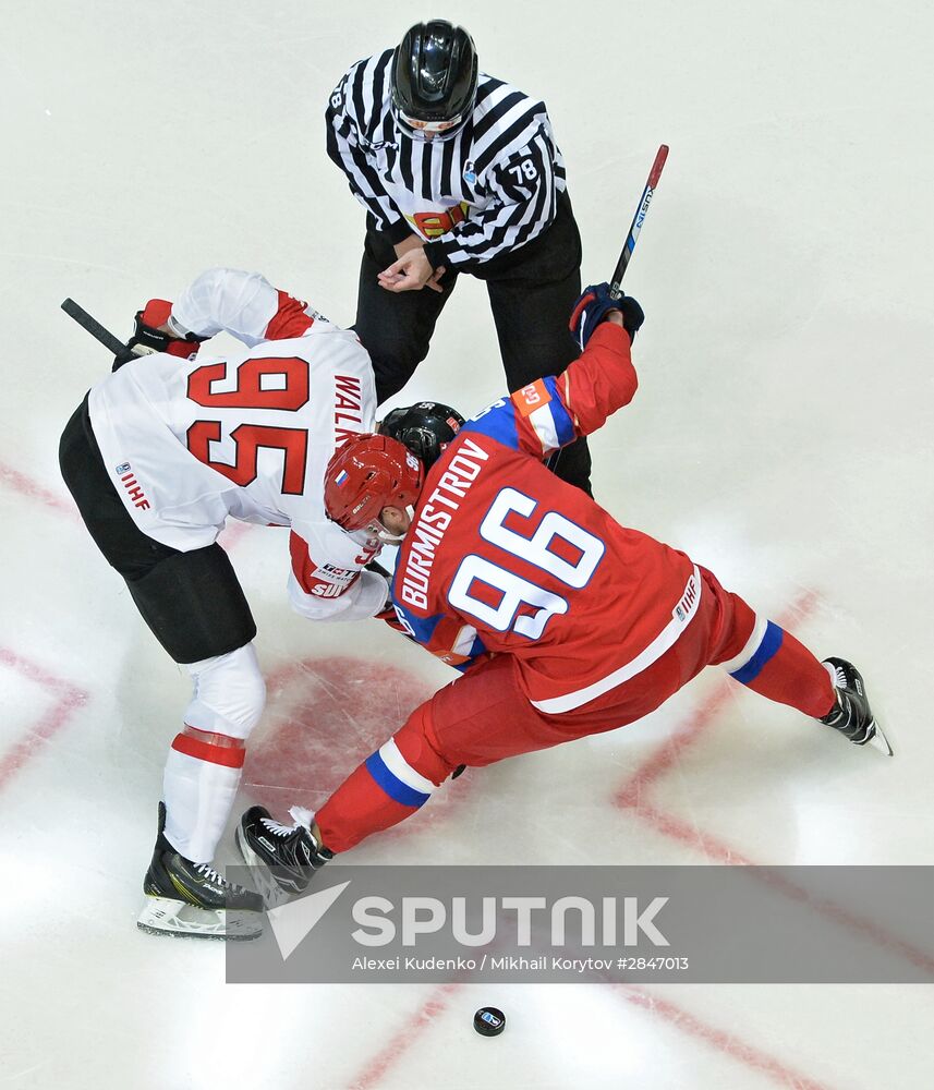 2016 IIHF World Ice Hockey Championship. Russia vs. Switzerland