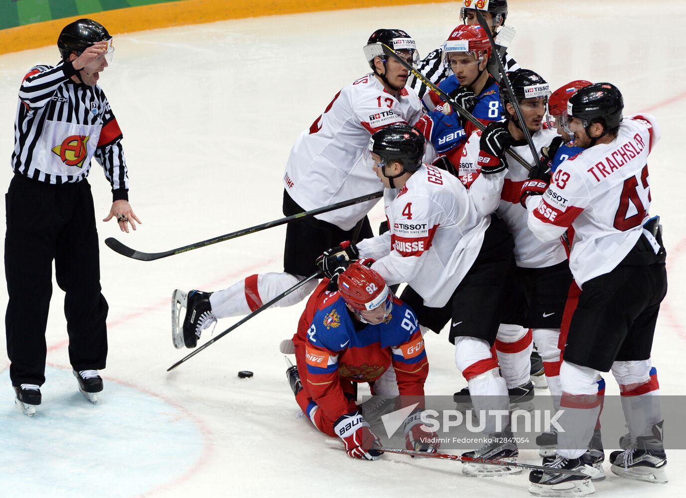 2016 IIHF World Ice Hockey Championship. Russia vs. Switzerland