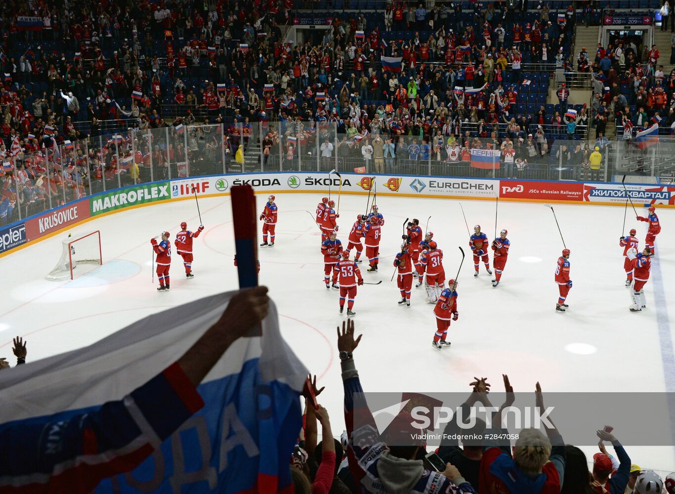 2016 IIHF World Ice Hockey Championship. Russia vs. Switzerland