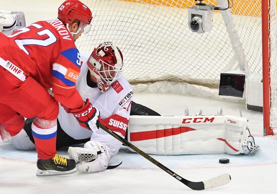 2016 IIHF World Ice Hockey Championship. Russia vs. Switzerland