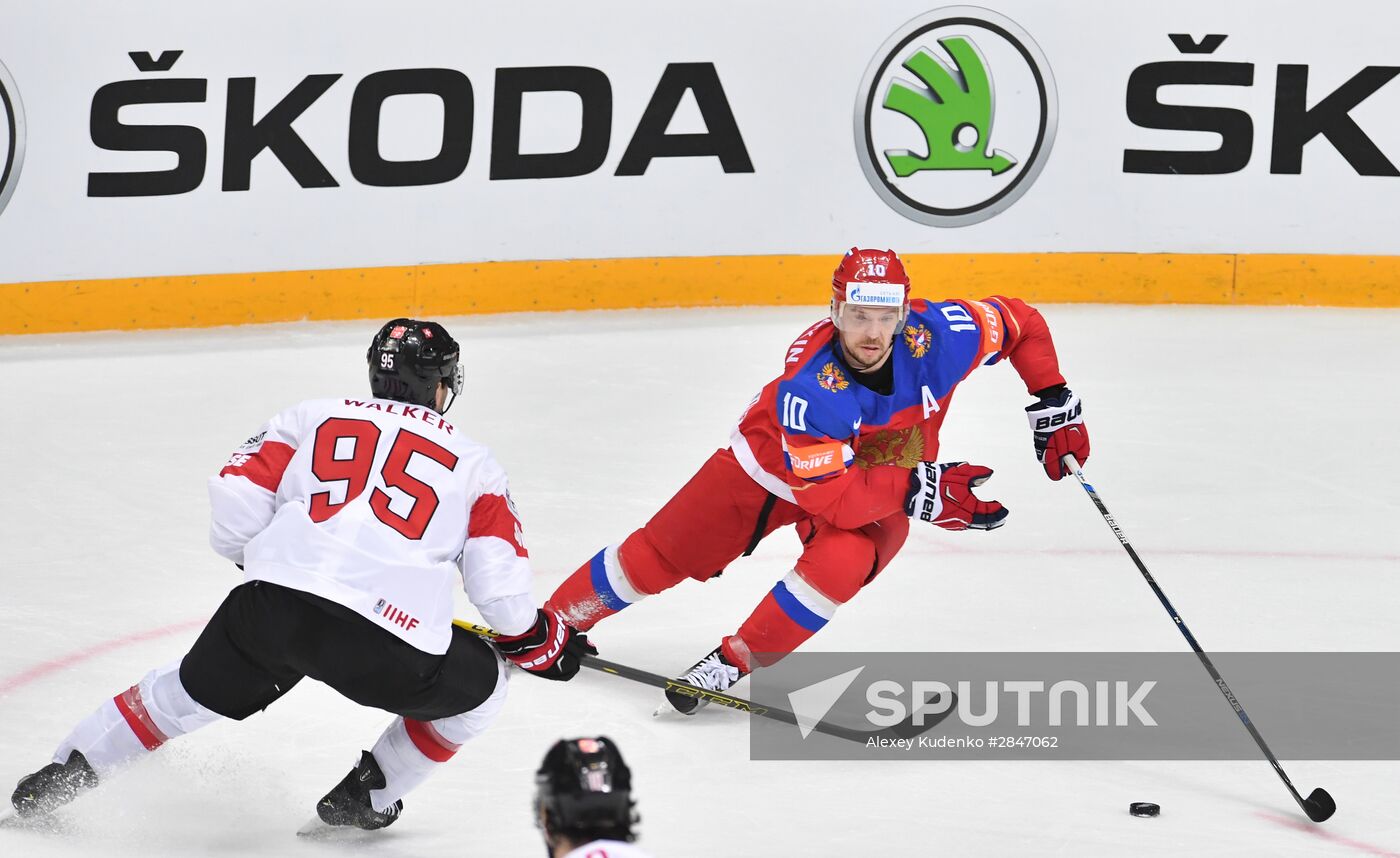 2016 IIHF World Ice Hockey Championship. Russia vs. Switzerland