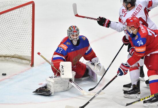 2016 IIHF World Ice Hockey Championship. Russia vs. Switzerland