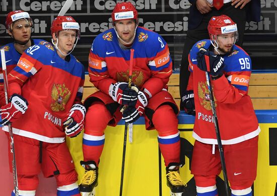 2016 IIHF World Ice Hockey Championship. Russia vs. Switzerland