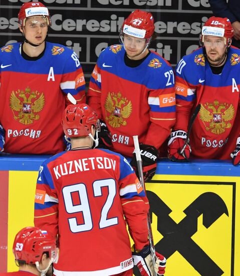 2016 IIHF World Ice Hockey Championship. Russia vs. Switzerland