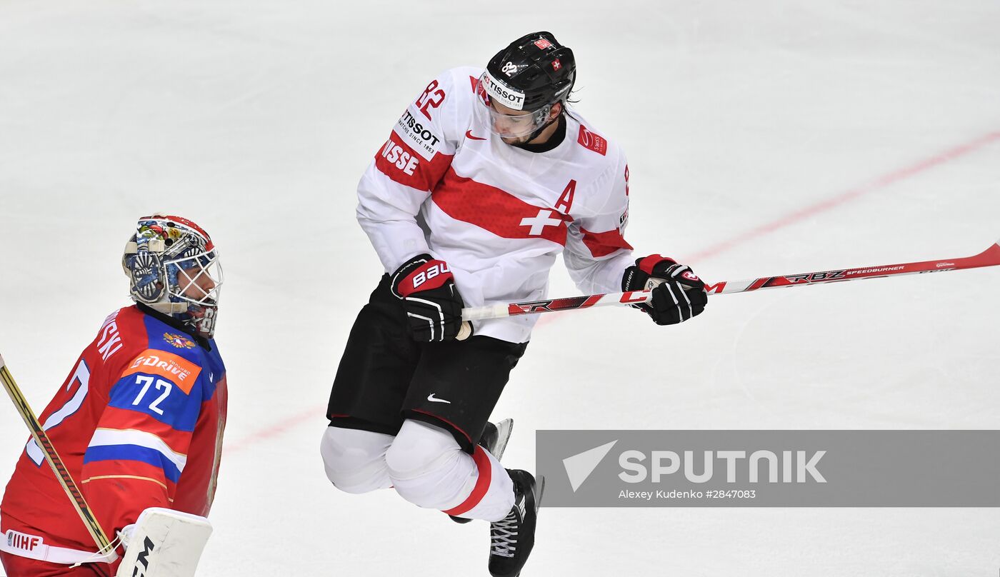 2016 IIHF World Ice Hockey Championship. Russia vs. Switzerland