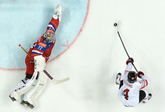 2016 IIHF World Ice Hockey Championship. Russia vs. Switzerland