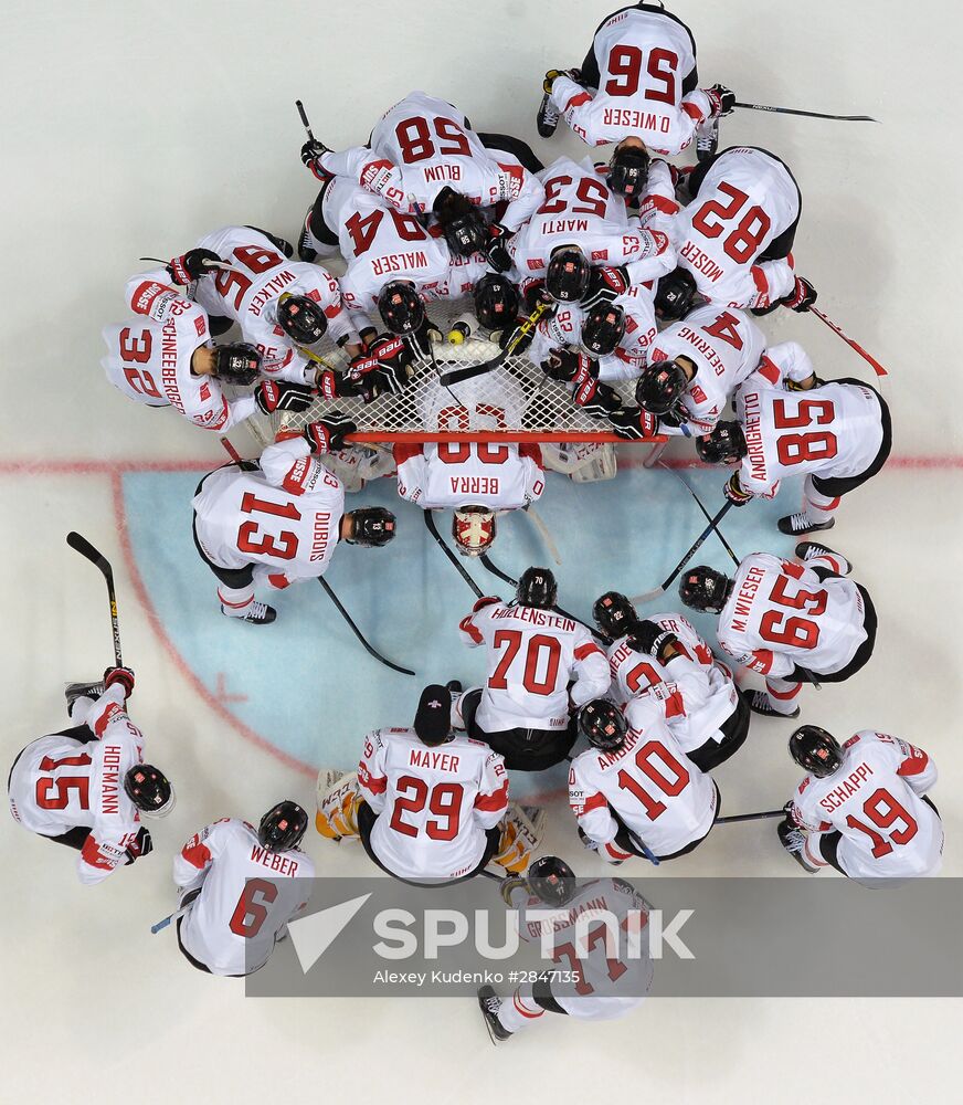 2016 IIHF World Ice Hockey Championship. Russia vs. Switzerland