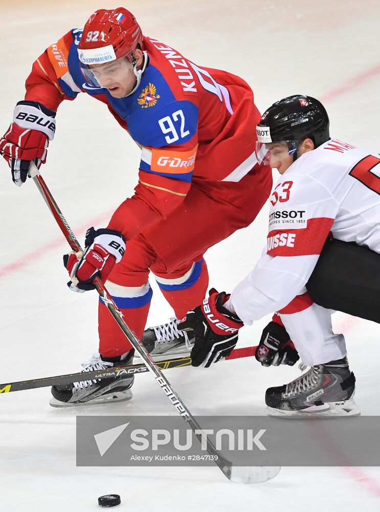 2016 IIHF World Ice Hockey Championship. Russia vs. Switzerland
