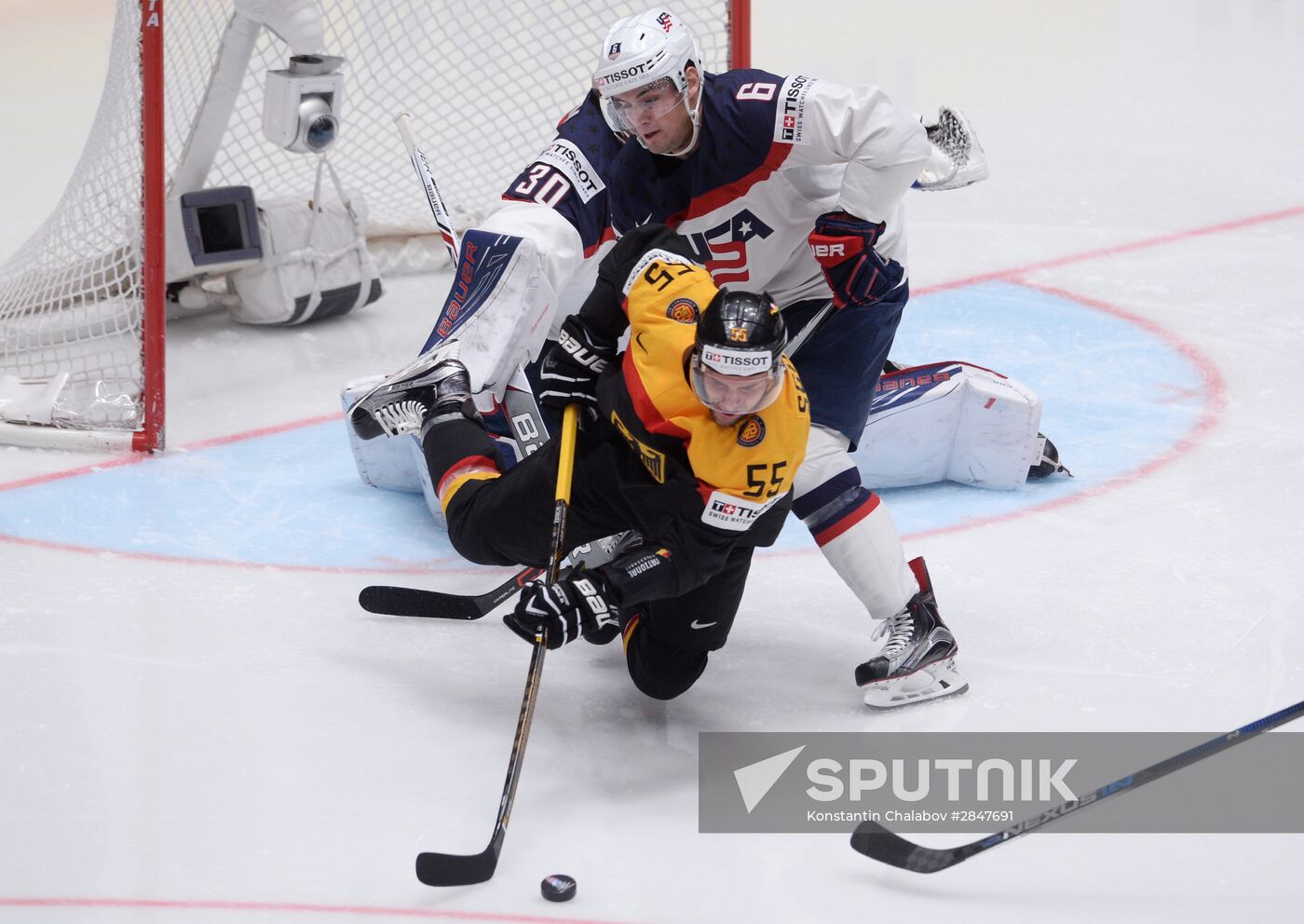 2016 IIHF World Championship. Germany vs. USA