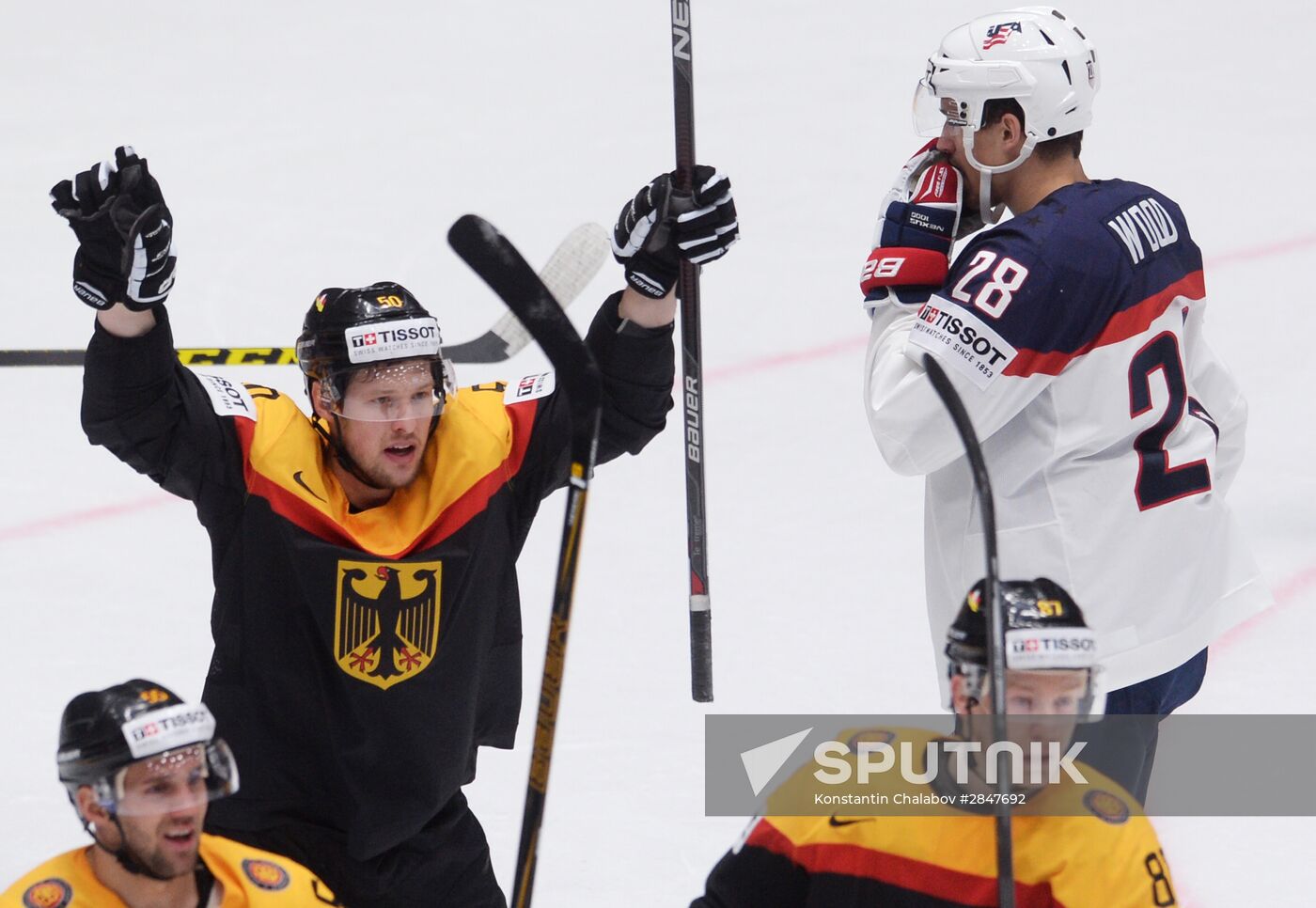 2016 IIHF World Championship. Germany vs. USA