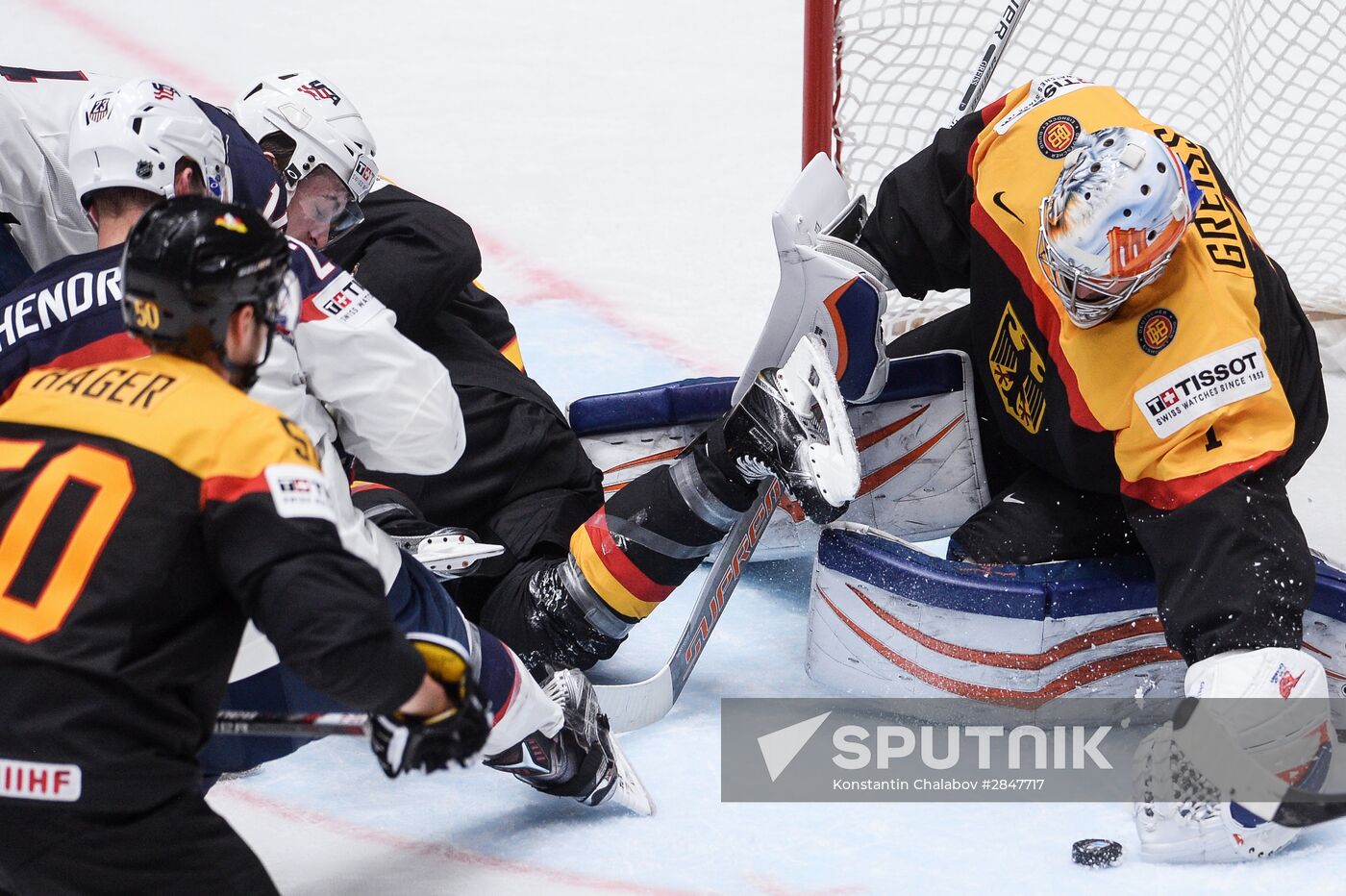 2016 IIHF World Championship. Germany vs. USA