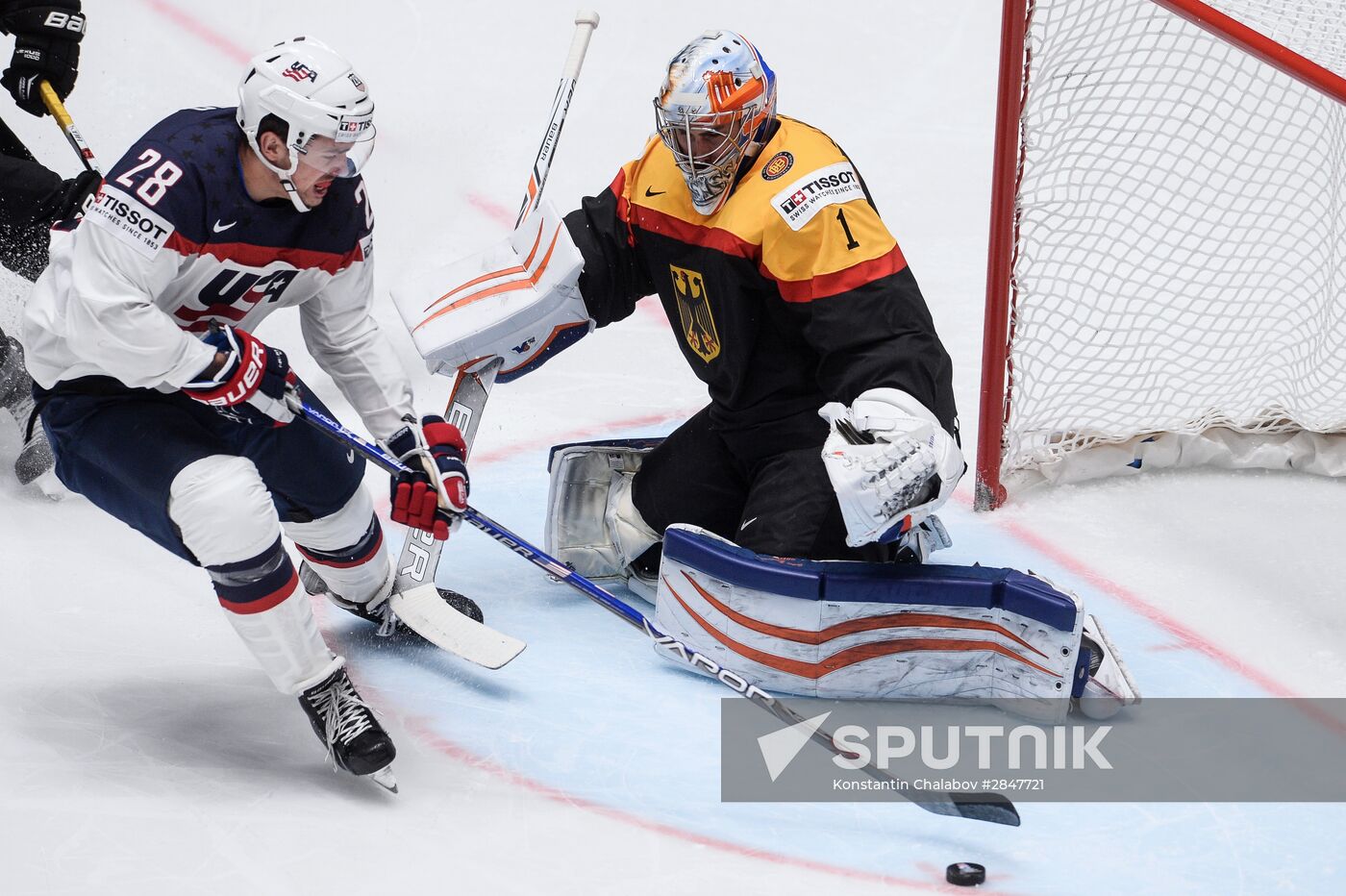 2016 IIHF World Championship. Germany vs. USA