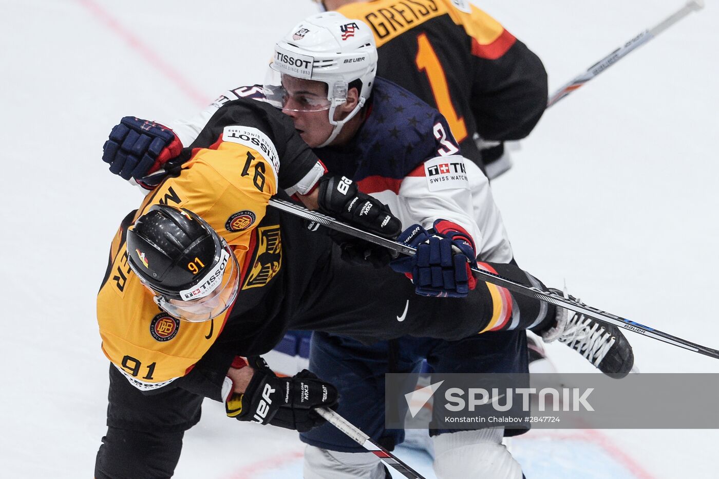 2016 IIHF World Championship. Germany vs. USA