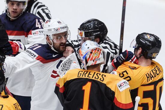 2016 IIHF World Championship. Germany vs. USA