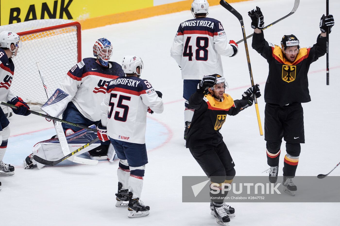 2016 IIHF World Championship. Germany vs. USA