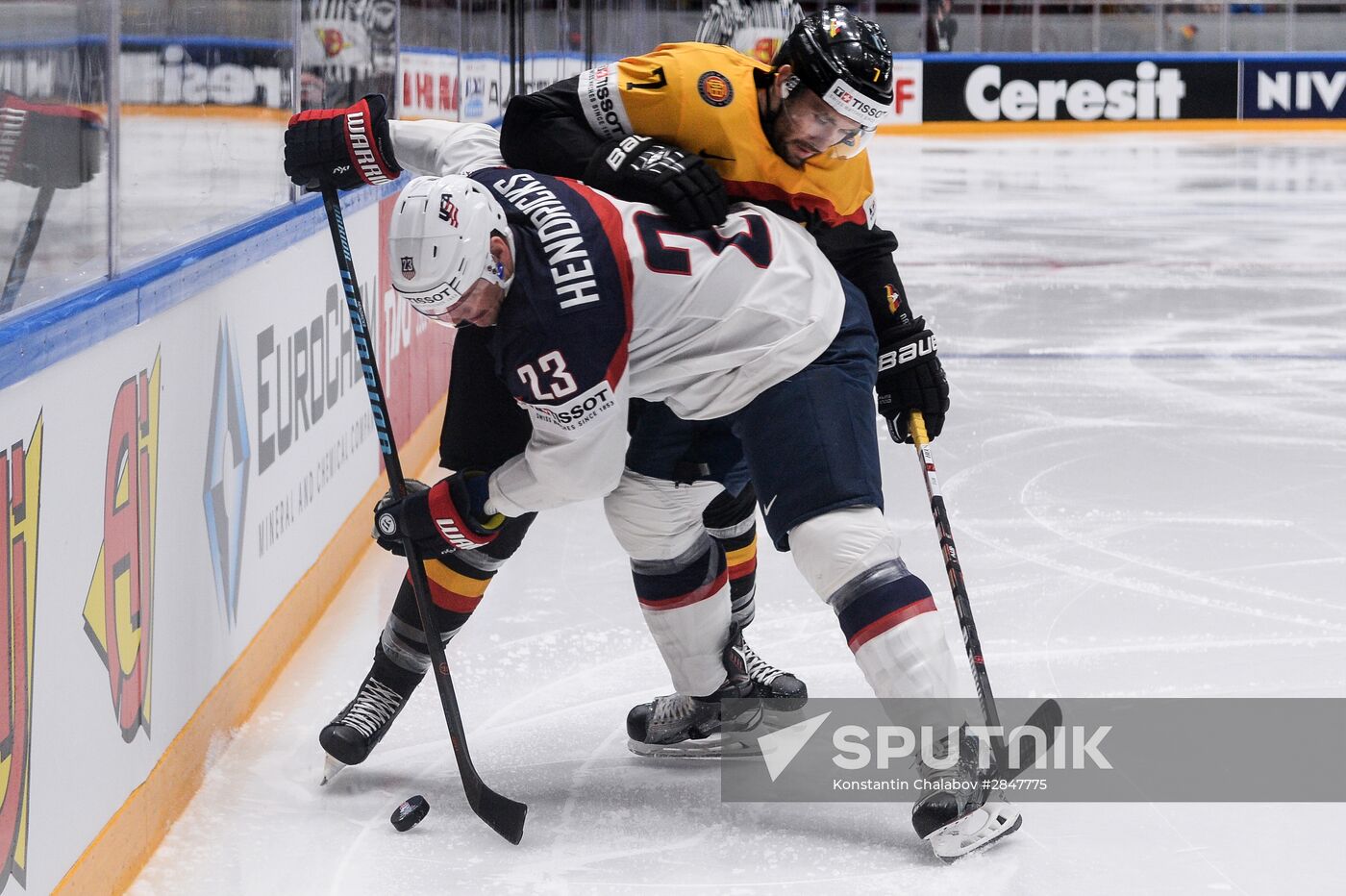 2016 IIHF World Championship. Germany vs. USA