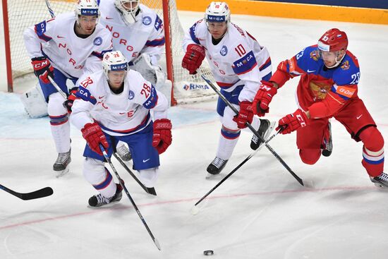 2016 IIHF World Ice Hockey Championship. Russia vs. Norway