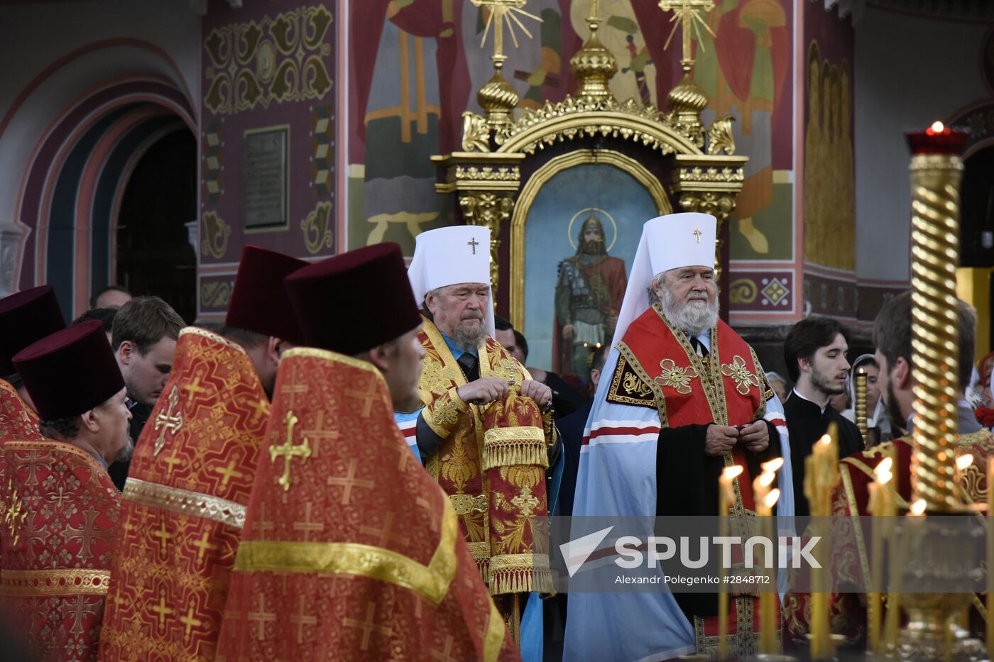 Grand Duchess Maria and Grand Duke Georgy Romanovs visit Yevpatoriya