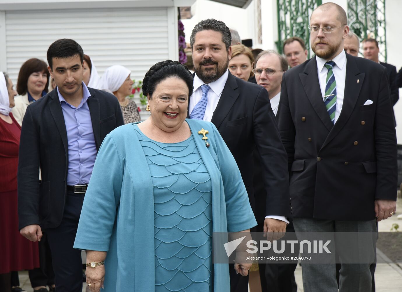 Grand Duchess Maria and Grand Duke Georgy Romanovs visit Yevpatoriya