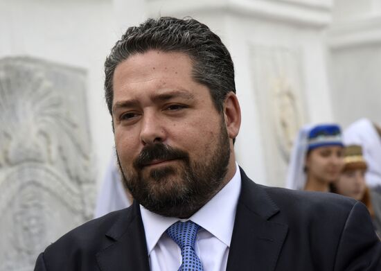 Grand Duchess Maria and Grand Duke Georgy Romanovs visit Yevpatoriya