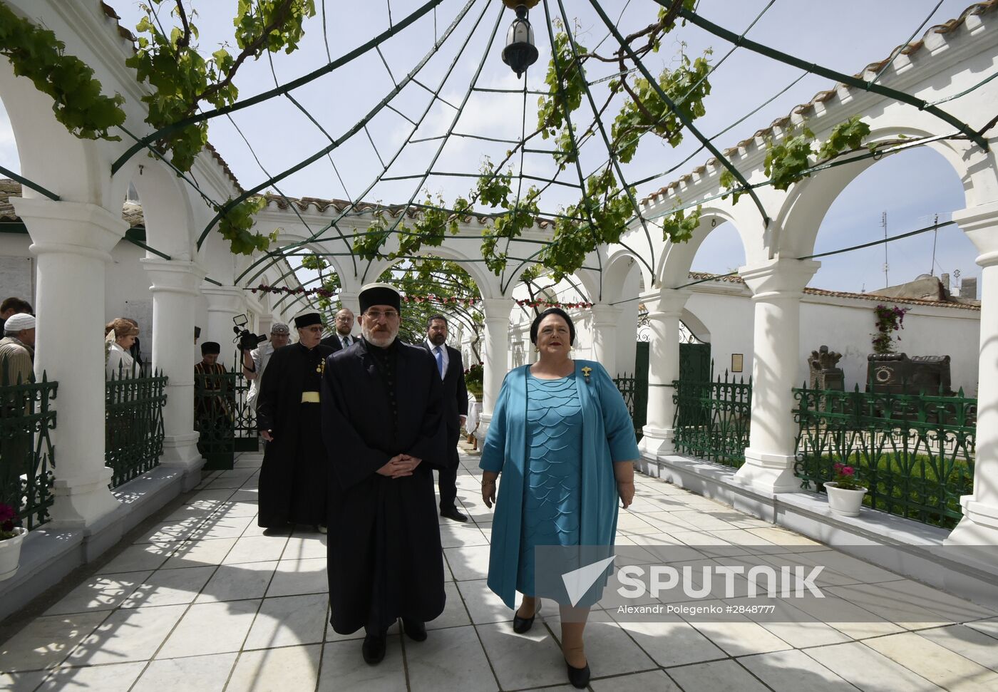 Grand Duchess Maria and Grand Duke Georgy Romanovs visit Yevpatoriya
