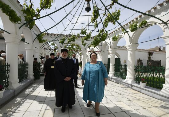 Grand Duchess Maria and Grand Duke Georgy Romanovs visit Yevpatoriya