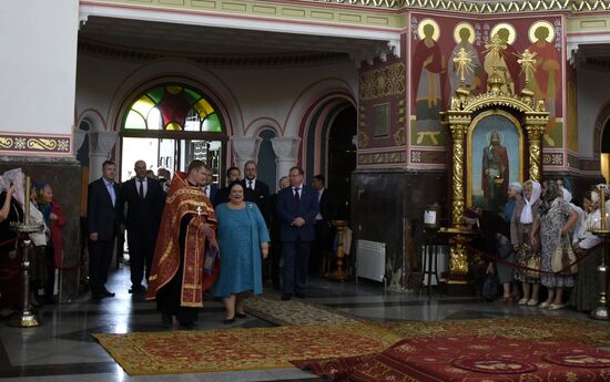 Grand Duchess Maria and Grand Duke Georgy Romanovs visit Yevpatoriya