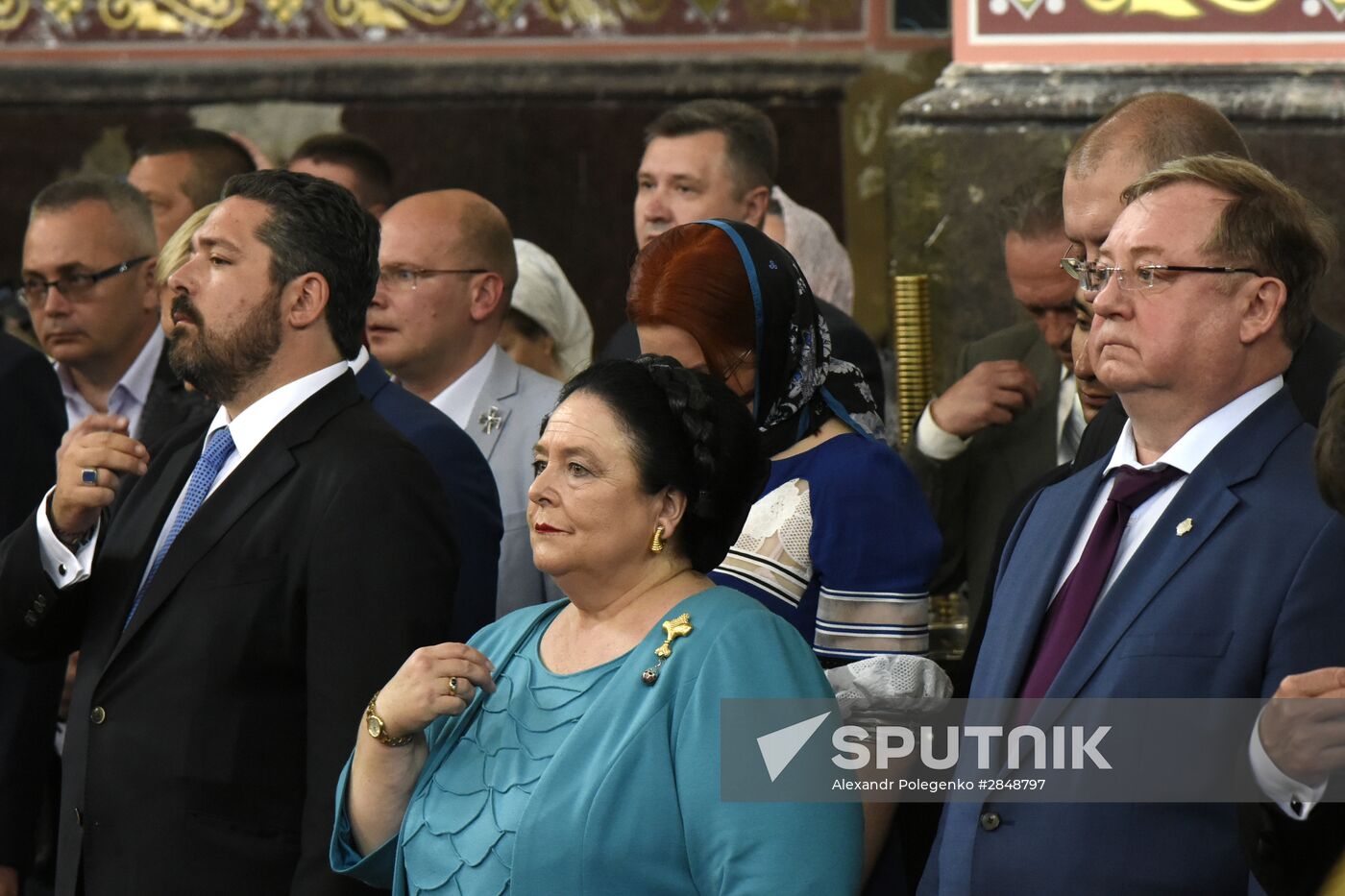 Grand Duchess Maria and Grand Duke Georgy Romanovs visit Yevpatoriya