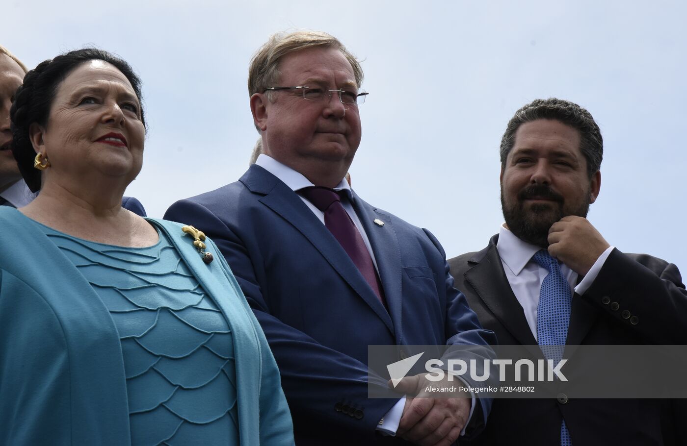 Grand Duchess Maria and Grand Duke Georgy Romanovs visit Yevpatoriya