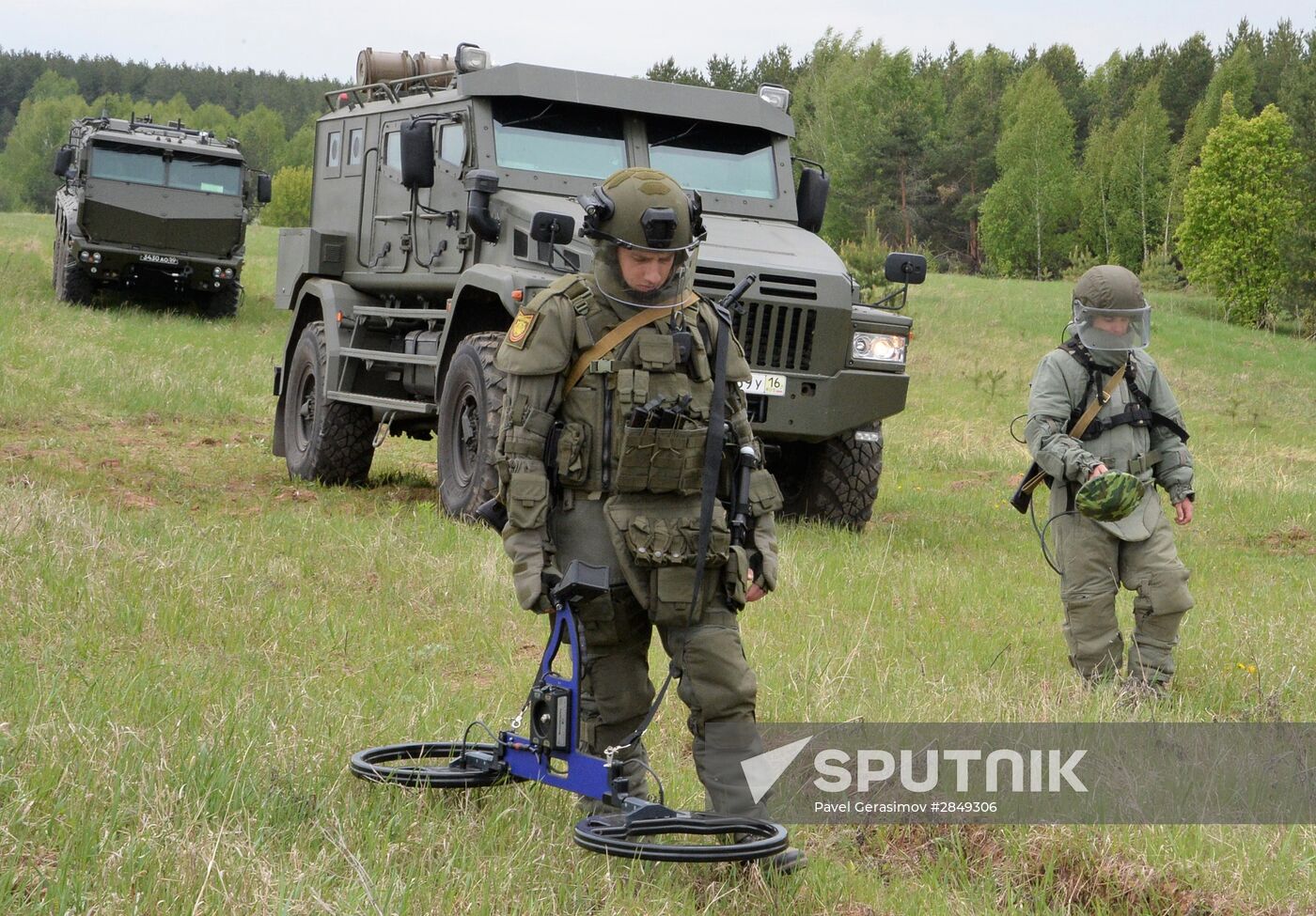 Sappers during training in Nizhny Novgorod Region