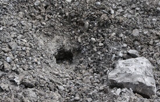 Aftermath of shelling of Dokuchayevsk, Donetsk Region