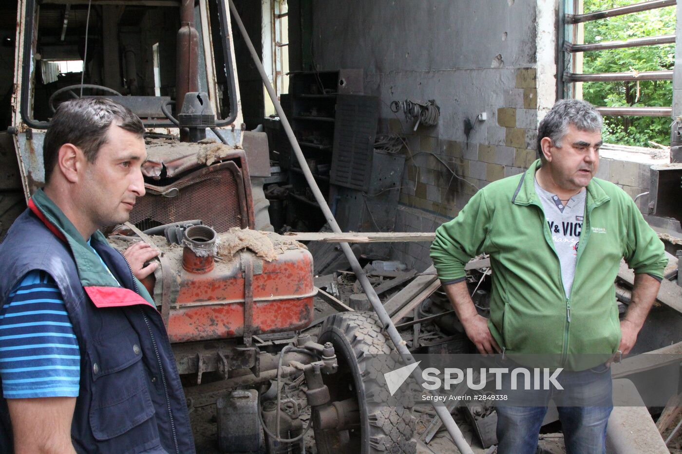 Aftermath of shelling of Dokuchayevsk, Donetsk Region